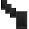OKAWYC Single Blank Light Switch Cover Adler Metal Wall Plate 4Pack Black 1 Gang Light Switch Cover Outlet Cover Decorative Wallplate Durable