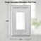OKAWYC Single Decorator Light Switch Cover Adler Metal Wall Plate 4Pack Brushed Nickel 1 Gang Single Rocker for Receptacle Dimmer Switch GFCI Outlet Switch Cover Decorative Wallplate Durable