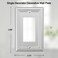 OKAWYC Single Decorator Light Switch Cover Adler Metal Wall Plate 4Pack Brushed Nickel 1 Gang Single Rocker for Receptacle Dimmer Switch GFCI Outlet Switch Cover Decorative Wallplate Durable