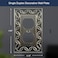 OKAWYC Single Duplex Outlet Cover Plate 4Pack Brushed Satin Pewter Antique Nickel NovaBloom Metal Wall Plate 1 Gang Light Switch Cover Receptacle Decorative Wallplate Durable