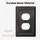 OKAWYC Single Duplex Outlet Light Switch Cover Adler Metal Wall Plate 6Pack Aged Bronze 1 Gang for Receptacle Light Switch Switch Cover Decorative Wallplate Durable