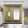 OKAWYC ToggleDecorator Light Switch Cover Adler Metal Wall Plate 2Pack Antique Brass 2 Gang for Receptacle Dimmer Switch GFCI Outlet Switch Cover Decorative Wallplate Durable