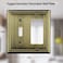OKAWYC ToggleDecorator Light Switch Cover Adler Metal Wall Plate 2Pack Antique Brass 2 Gang for Receptacle Dimmer Switch GFCI Outlet Switch Cover Decorative Wallplate Durable