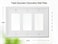 OKAWYC Triple Decorator Light Switch Cover Luca Metal Wall Plate 2Pack White 3 Gang Triple Rocker for Receptacle Dimmer Switch GFCI Outlet Switch Cover Decorative Wallplate Durable
