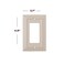 SLEEKLIGHTING Pack of 4 Wall Plate Outlet Switch Covers by SleekLighting Classic Ivory Beadboard Wall plates Variety of Styles RockerReceptacleToggle Combo Size 1 Decorator
