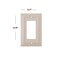 SLEEKLIGHTING Pack of 4 Wall Plate Outlet Switch Covers by SleekLighting Classic Ivory Beadboard Wall plates Variety of Styles RockerReceptacleToggle Combo Size 1 Decorator