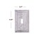 SLEEKLIGHTING Pack of 4 Wall Plate Outlet Switch Covers by SleekLighting Classic Marble Architecture Wall plates Variety of Styles DecoratorDuplexToggleBlank Combo Size 1 Toggle