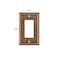 SLEEKLIGHTING Pack of 4 Wall Plate Outlet Switch Covers by SleekLighting Decorative Zinc Cast Sponged Bronze Variety of Styles RockerReceptacleToggle Combo Size 1 Decorator