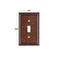 SLEEKLIGHTING Pack of 4 Wall Plate Outlet Switch Covers by SleekLighting Decorative Zinc Cast Sponged Copper Variety of Styles RockerReceptacleToggle Combo Size 1 Toggle