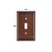 SLEEKLIGHTING Pack of 4 Wall Plate Outlet Switch Covers by SleekLighting Decorative Zinc Cast Sponged Copper Variety of Styles RockerReceptacleToggle Combo Size 1 Toggle