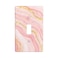 WOFOLE Pink Marble Light Switch Cover Wall Plate Single Toggle Light Switch Covers 1 Gang Switch Plate Covers Wall Plates Decorative for Kitchen Bedroom Living Room 45 x 276