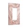 Gianlaima Pink Rose Gold Marble Decor Print Light Switch Plate Cover Plastic Wall Plates 1 Gang Rocker