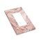Gianlaima Pink Rose Gold Marble Decor Print Light Switch Plate Cover Plastic Wall Plates 1 Gang Rocker