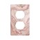 Gianlaima Pink Rose Gold Marble Decor Print Light Switch Plate Cover Plastic Wall Plates Single Gang Electrical Switch Duplex Outlet Cover