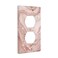 Gianlaima Pink Rose Gold Marble Decor Print Light Switch Plate Cover Plastic Wall Plates Single Gang Electrical Switch Duplex Outlet Cover