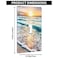 Pznen Beach Sunset Ocean 1Gang Single Toggle Wall Plate Wave Seaside Nature Scenery Light Switch Cover Plates 45x 276 for Living Room Kitchen Coastal Decor