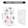 Pznen Decorative Winter Snow 1Gang Single Toggle Wall Plate Christmas Snowflakes Scenery Light Switch Cover Plates 45x 276 for Home Office Decor