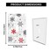 Pznen Decorative Winter Snow 1Gang Single Toggle Wall Plate Christmas Snowflakes Scenery Light Switch Cover Plates 45x 276 for Home Office Decor