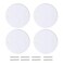 Qlvily 4PCS 5 Ceiling Cover Plate Metal Plate Flat Round Electrical Cover Round Electrical Box Cover Ceiling Hole Cover Screws Included Hole Distance 35