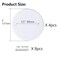 Qlvily 4PCS 5 Ceiling Cover Plate Metal Plate Flat Round Electrical Cover Round Electrical Box Cover Ceiling Hole Cover Screws Included Hole Distance 35