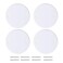 Qlvily 4PCS 5 Ceiling Cover Plate Metal Plate Flat Round Electrical Cover Round Electrical Box Cover Ceiling Hole Cover Screws Included Hole Distance 35