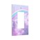 Xuejiaku Rainbow in the Clouds Single Rocker Outlet Wall Plates Pink Art Panel 1 Gang Light Switch Cover Decorative Purple Cloud Electrical GFCI Switchplate Cute Dimmer for Bedroom Kidroom Nursery Dec