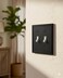 Rio Salto Matte Black Double Toggle Switch Plate Light Switch Cover Modern Architectural Minimalist Trim Wall Plates Outlet Cover Wall Plate Metal 2Gang Imperial Collection Midsize 5 x 5