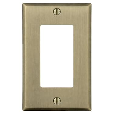Rio Salto Signature Brass Light Switch Cover Antique Brass Gold Rocker 1Gang