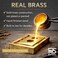 Rio Salto Signature Brass Light Switch Cover High Polished Gold Toggle 3Gang