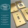 Rio Salto Toggle Light Switch Cover Plate MIDSIZE BRASS Outlet Covers Single Toggle Switch Plate Flip Switch 1 Gang Brushed Brass Gold Metal Decorative Wall Plates Signature Collection 494 X 313