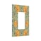 Rougui Decorative Outlet Covers Rustic William Morris Green Plant Leaf Yellow Flower 1 Gang Single Decora GFCI Device Light Switch Cover Plate 1 Rocker Wall Plate Jumbo Switch Plate Cover