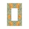 Rougui Decorative Outlet Covers Rustic William Morris Green Plant Leaf Yellow Flower 1 Gang Single Decora GFCI Device Light Switch Cover Plate 1 Rocker Wall Plate Jumbo Switch Plate Cover