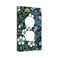 Rougui ROUGUI Flower Botanical Garden Light Switch Cover 1 Gang Outlet Plate Single Duplex Wall Plate Covers Decorative Switchplate Covers Electrical Faceplate for Home Decor