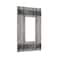 ranedula Rustic Barn Door Kitchen Grey Wooden Wood Grain with Metal Texture Single Rocker GFCI Device Wallplate 1 Gang Electrical Decorator Outlet Light Switch Cover Country Farmhouse Western Decor