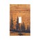 JIEXUTE Rustic Country Lodge Style Brown Pine Tree Forest Woodland Woods Wooden Single 1 Gang Light Switch Cover Art Single Toggle Decorative Device Decorator Face Wall Plate Outlet Cover SwitchplateP