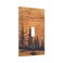 JIEXUTE Rustic Country Lodge Style Brown Pine Tree Forest Woodland Woods Wooden Single 1 Gang Light Switch Cover Art Single Toggle Decorative Device Decorator Face Wall Plate Outlet Cover SwitchplateP