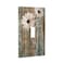 YWTZWT Rustic Daisy Flower Decorative Light Switch Cover Single Switch Plate Toggle Wall Plate 1 Gang Switch Cover Plate for Bathroom Kitchen 450 x 276 Inch