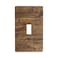 YWTZWT Rustic Farmhouse Single Light Switch Cover Plate 1 Gang Toggle Switch Plate Covers Brown Wood Print Decorative Wall Plate Outlet Covers 450 x 276 Inch