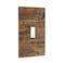 YWTZWT Rustic Farmhouse Single Light Switch Cover Plate 1 Gang Toggle Switch Plate Covers Brown Wood Print Decorative Wall Plate Outlet Covers 450 x 276 Inch
