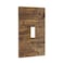 YWTZWT Rustic Farmhouse Single Light Switch Cover Plate 1 Gang Toggle Switch Plate Covers Brown Wood Print Decorative Wall Plate Outlet Covers 450 x 276 Inch