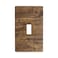 YWTZWT Rustic Farmhouse Single Light Switch Cover Plate 1 Gang Toggle Switch Plate Covers Brown Wood Print Decorative Wall Plate Outlet Covers 450 x 276 Inch