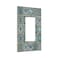 Sghxwp Decorative Switch Plate Covers Morocco Talavera Mexican Tile Printed Green Mandala 1 Gang Single Decora GFCI Device Light Switch Cover 1 Rocker Outlet Wall Plate Faceplate for Kitchen