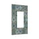 Sghxwp Decorative Switch Plate Covers Morocco Talavera Mexican Tile Printed Green Mandala 1 Gang Single Decora GFCI Device Light Switch Cover 1 Rocker Outlet Wall Plate Faceplate for Kitchen