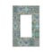 Sghxwp Decorative Switch Plate Covers Morocco Talavera Mexican Tile Printed Green Mandala 1 Gang Single Decora GFCI Device Light Switch Cover 1 Rocker Outlet Wall Plate Faceplate for Kitchen