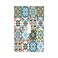 Sghxwp Decorative Switch Plate Covers Talavera Mexican Tile Texure Blue Mandala Flower 1 Gang Wall Plate Single Toggle Light Switch Cover Plate Jumbo Electrical Switchplate Receptacle Faceplate