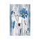 Sghxwp Rustic Teal Blue Daisy Floral 1 Gang Light Switch Covers Single Toggle Wall Plate Decorative Switchcover Electrical Switchplate for Country Bathroom Bedroom Kitchen Decor