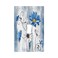 Sghxwp Rustic Teal Blue Daisy Floral 1 Gang Light Switch Covers Single Toggle Wall Plate Decorative Switchcover Electrical Switchplate for Country Bathroom Bedroom Kitchen Decor