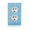 Gaocai Shiny Blue Rhinestones Outlet Covers Wall Plates Light Switch Decorative Cover Plate Rhinestones Outlet Covers Wall Plate For Electrical Outlets Switch Plate Covers