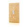 Gaocai Shiny Golden Rhinestones Wall Plates Light Switch Decorative Cover Plate Single Toggle Rhinestones Outlet Covers Wall Plate Decorative
