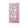 Gaocai Shiny Pink Rhinestones Wall Plates Light Switch Decorative Cover Plate Single Toggle Rhinestones Outlet Covers Wall Plate Decorative